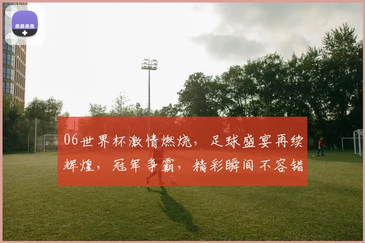 06世界杯激情燃烧，足球盛宴再续辉煌，冠军争霸，精彩瞬间不容错过，激情四溢